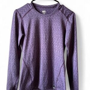 REI Co-op Purple Heather Long Sleeve Shirt Women's XS Outdoor Activewear